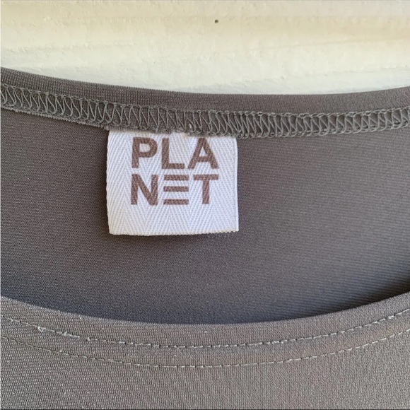 Planet Lauren G Grossman tunic top one Size Scoop Neck Asymmetric - Picture 7 of 10